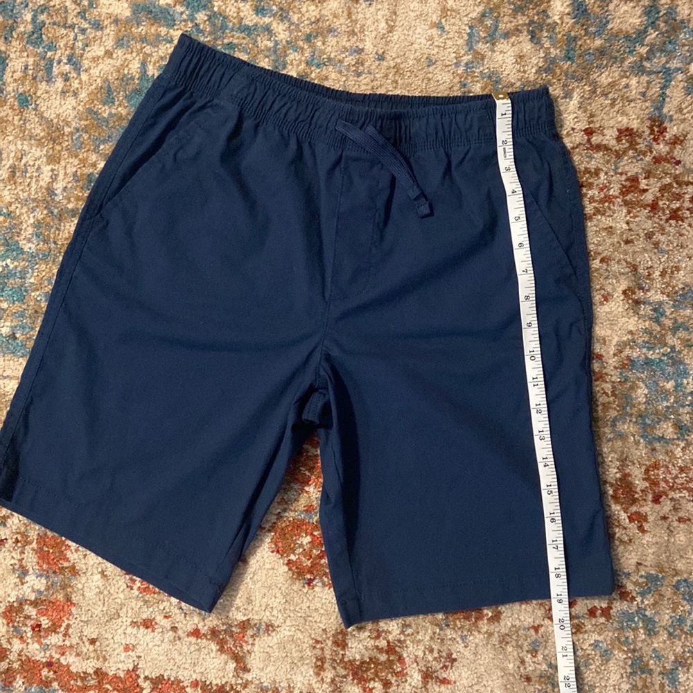 Navy blue kids school shorts